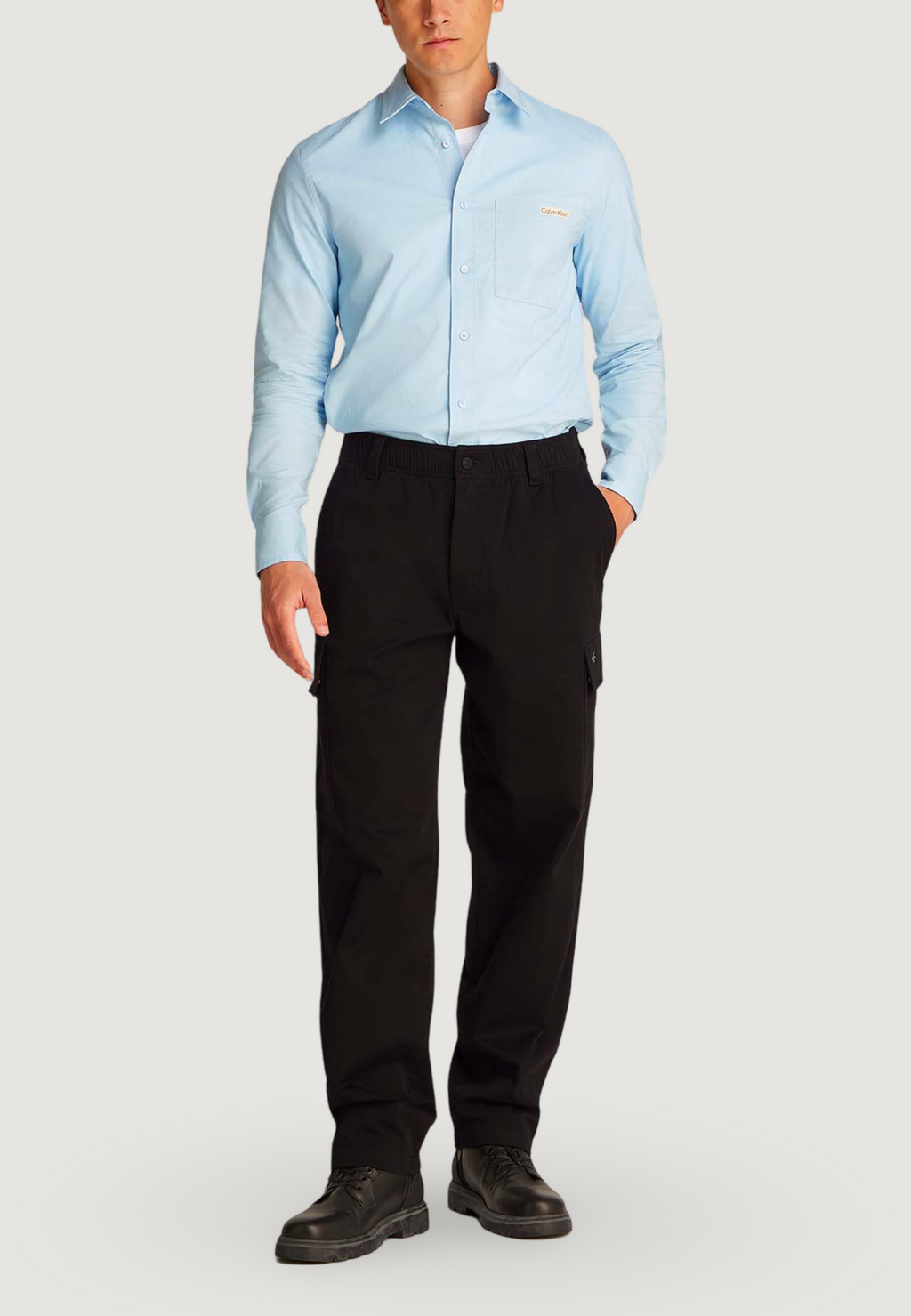 Pantaloni regular / comfort Calvin Klein Jeans REGULAR STRAIGHT CAR
