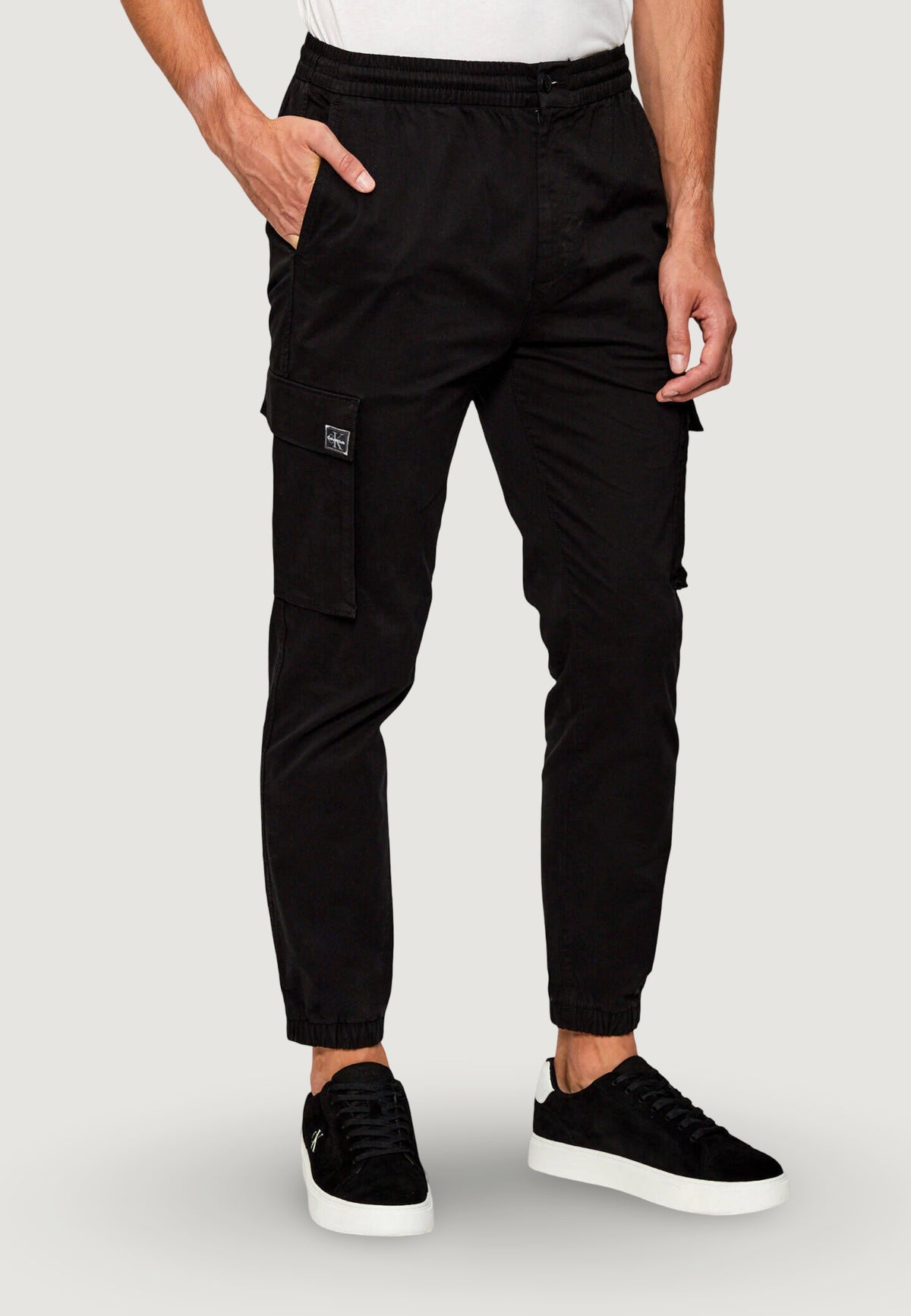 Pantaloni regular / comfort Calvin Klein Jeans SKINNY ELASTIC TWILL