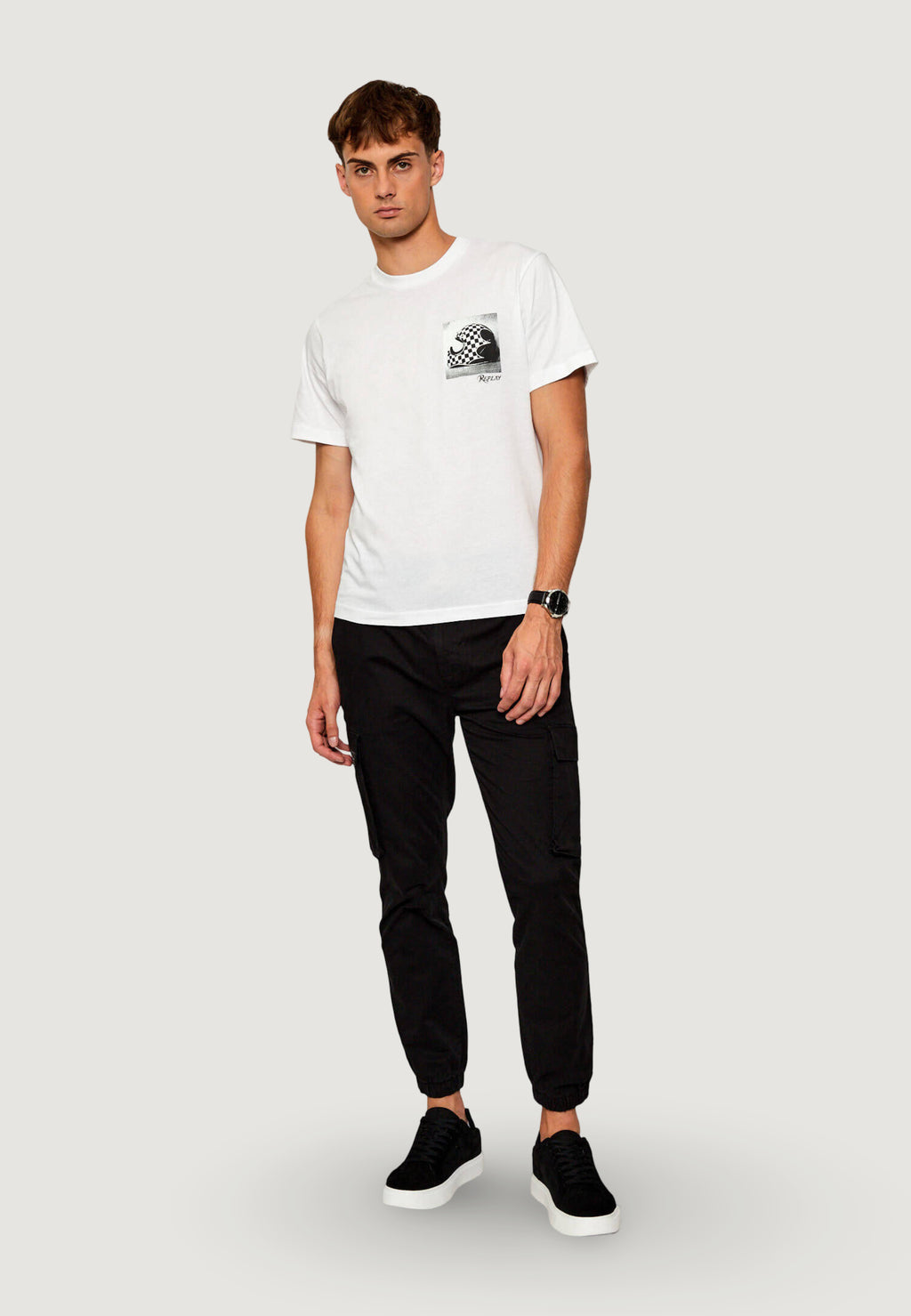 Pantaloni regular / comfort Calvin Klein Jeans SKINNY ELASTIC TWILL