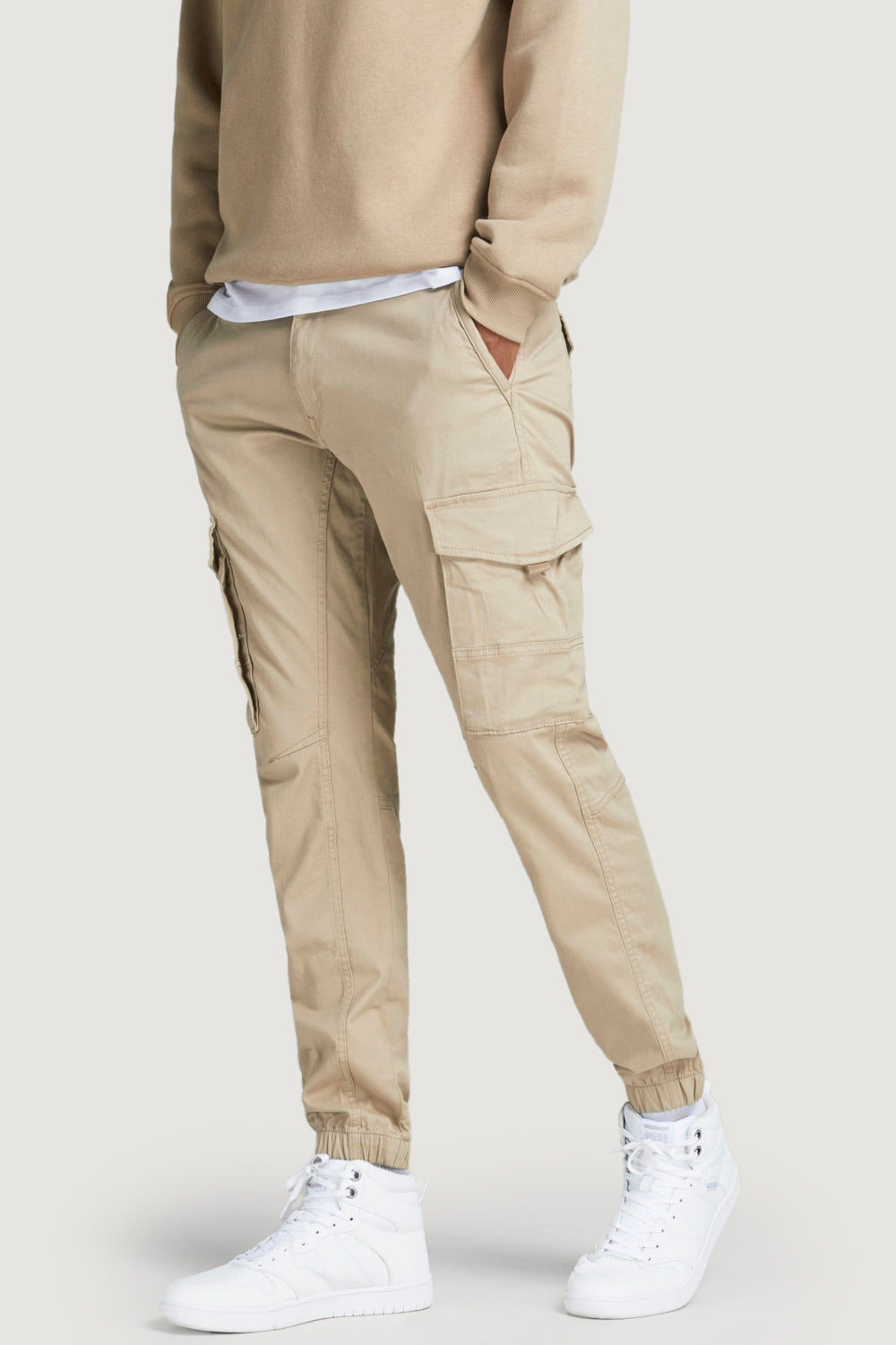 Trousers Jack Jones JPSTPAUL JJFLAKE ANA 542 CROCKERY NOOS