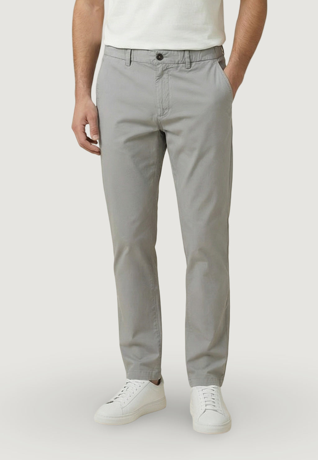 Pantaloni regular / comfort YOS PANTALONE REGULAR POPELINE