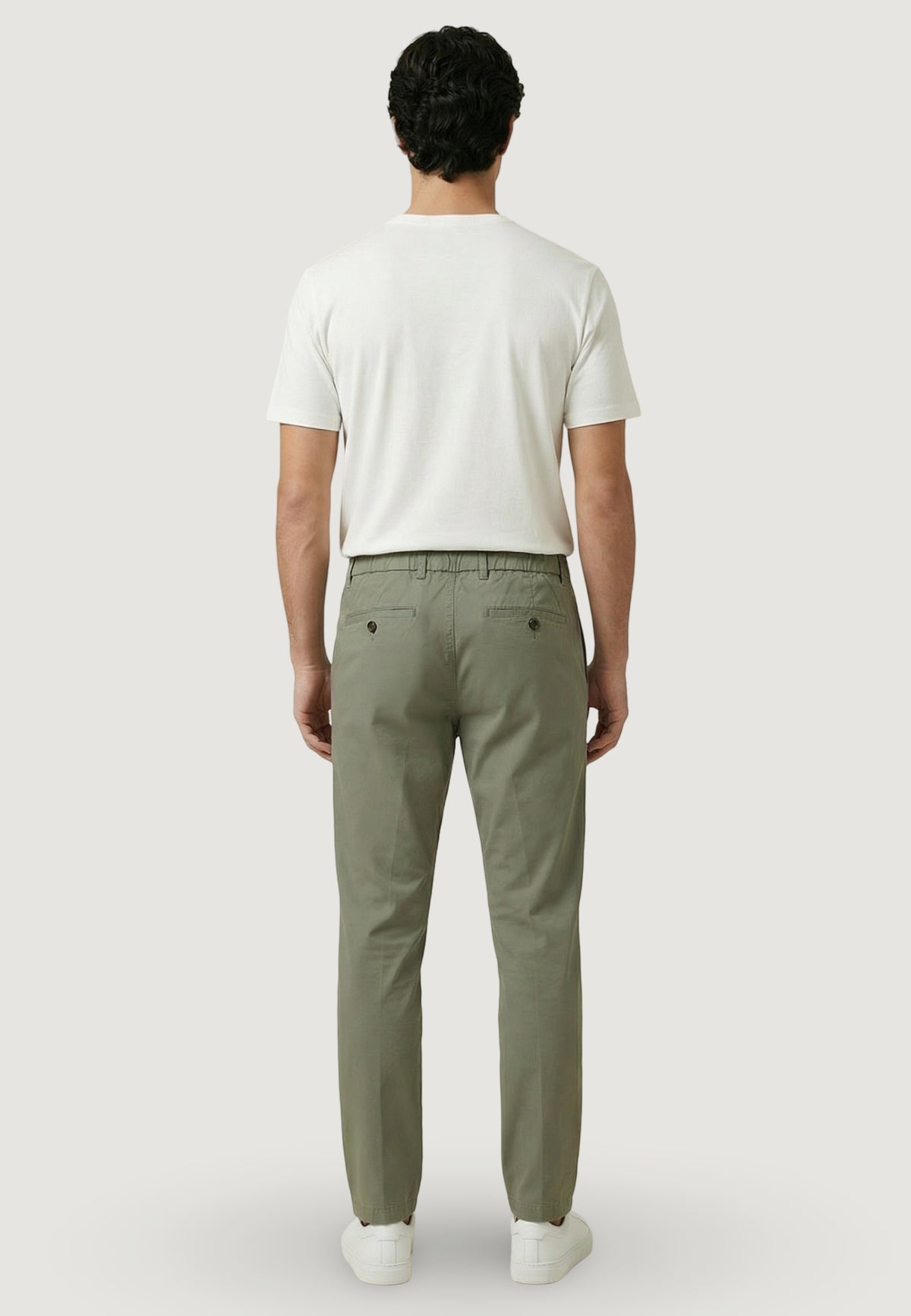 Pantaloni regular / comfort YOS PANTALONE REGULAR POPELINE