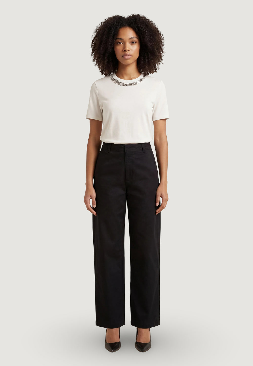 Regular trousers Jacqueline de Yong Jdyselma Hw Barrel Pant Pnt