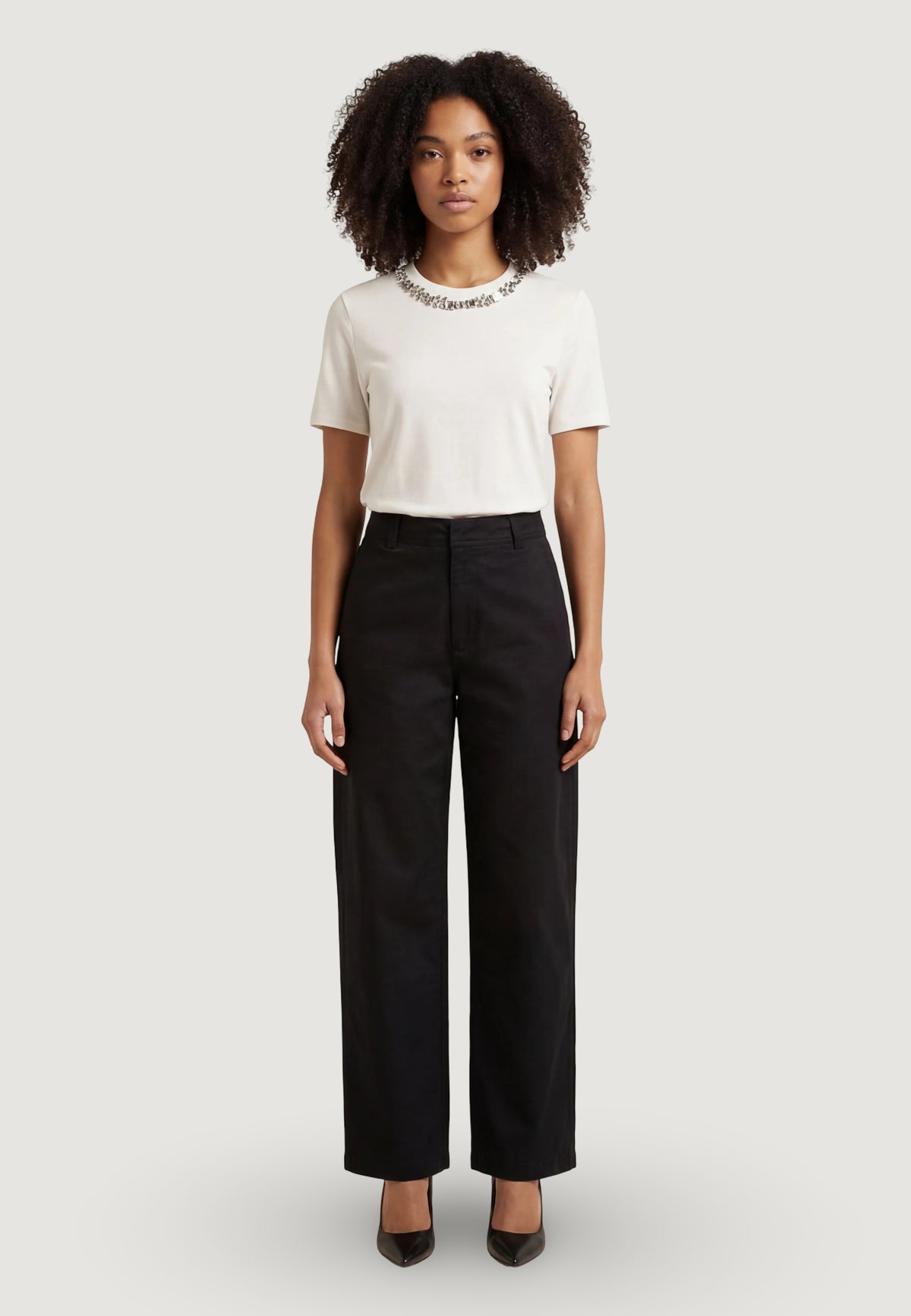 Regular trousers Jacqueline de Yong Jdyselma Hw Barrel Pant Pnt