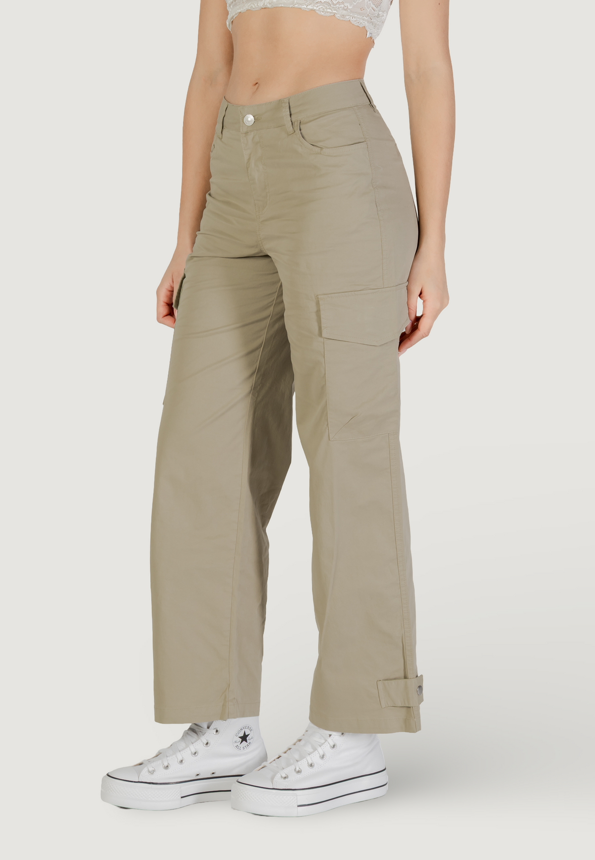Pantaloni regular Only Onlliana Mw Wide Cargo Pnt