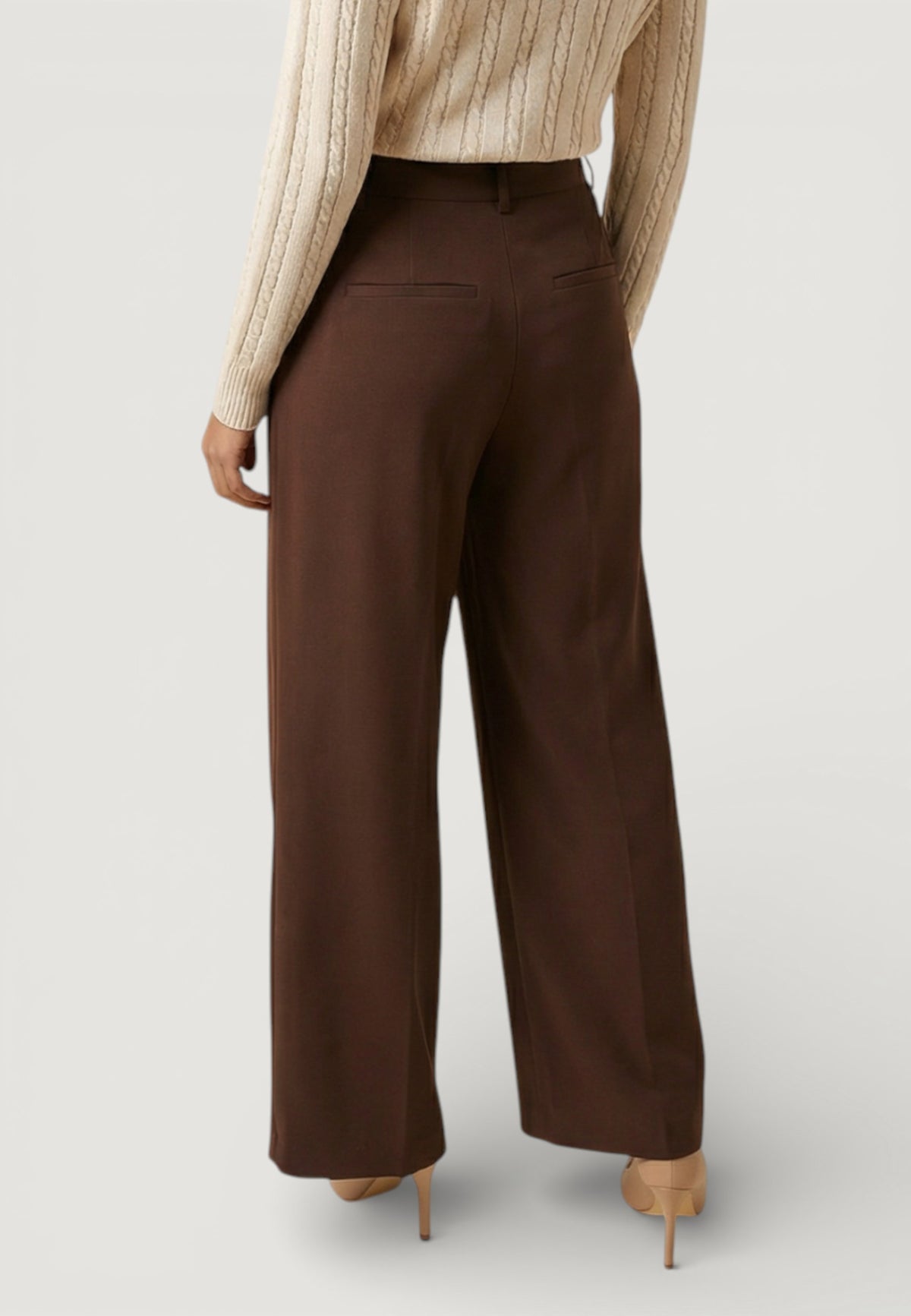 Pantaloni regular Only Onldove Life Hw Wide Cc Tlr
