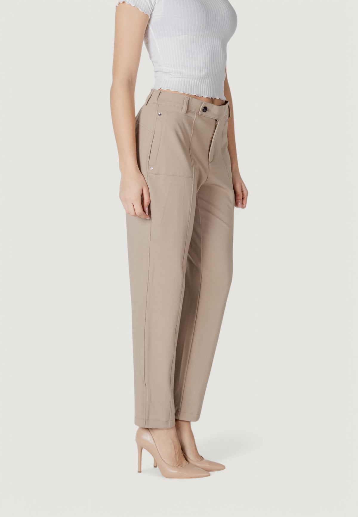 Pantaloni regular Street One Tapered Leg Punto di Roma