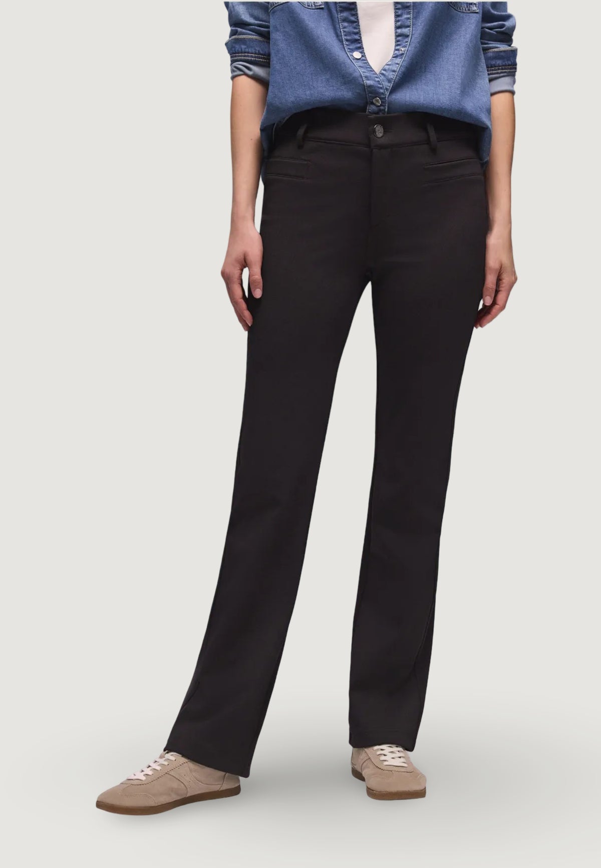 Pantaloni regular Street One Style_York Bootcut Techno Twill