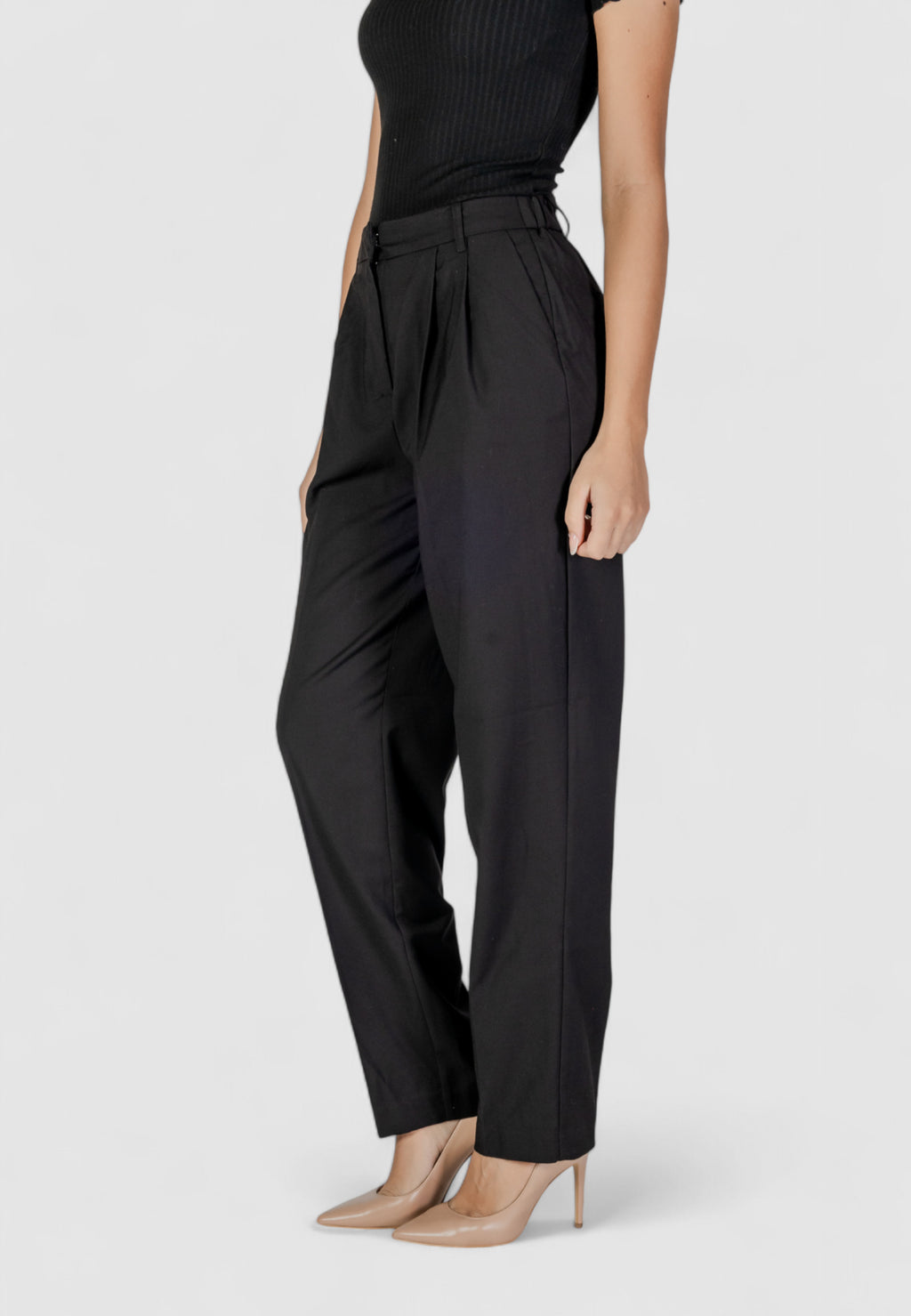 Pantaloni regular Vila Clothes VIRILEY LANYA HW PANTS/BF