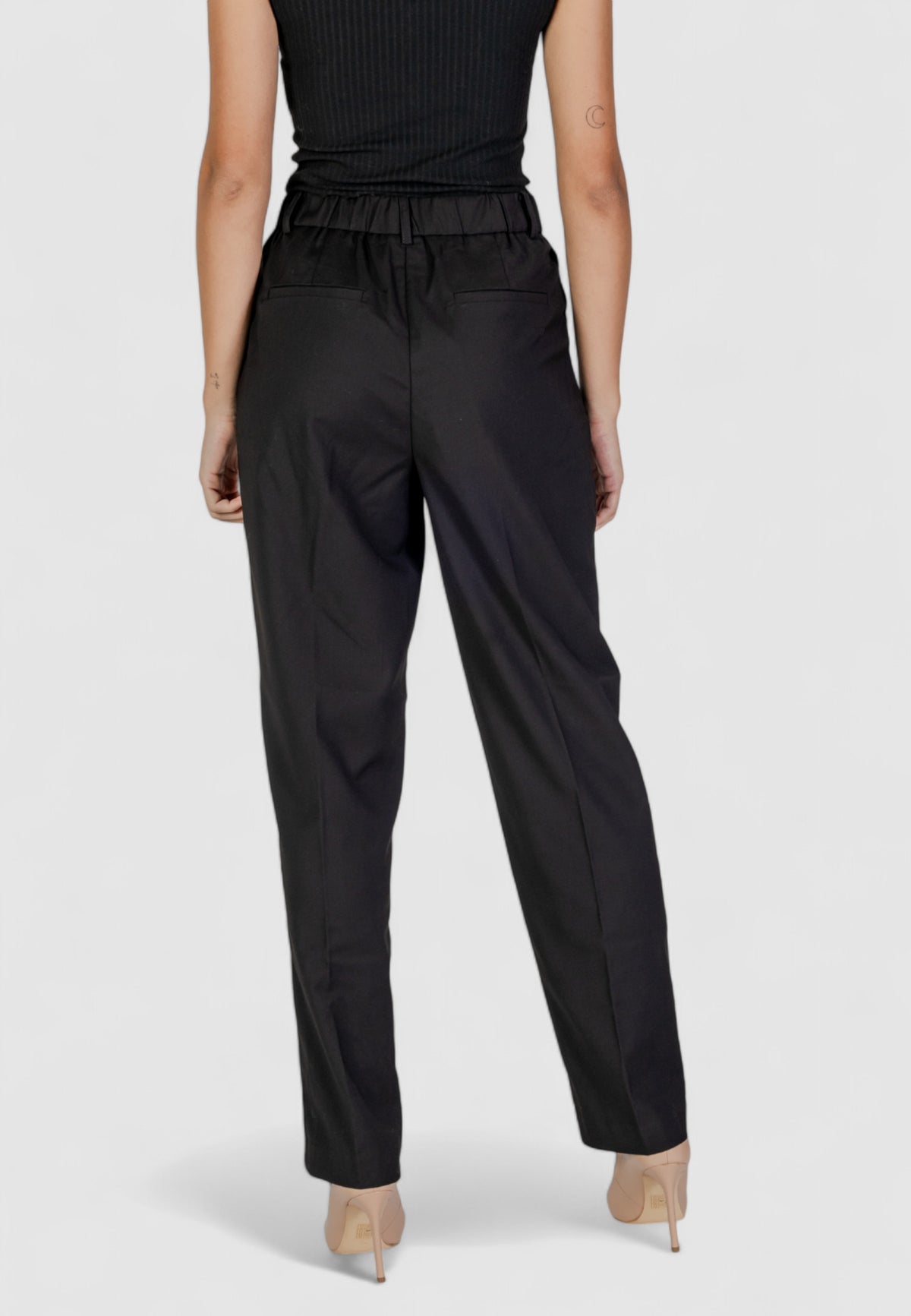 Pantaloni regular Vila Clothes VIRILEY LANYA HW PANTS/BF