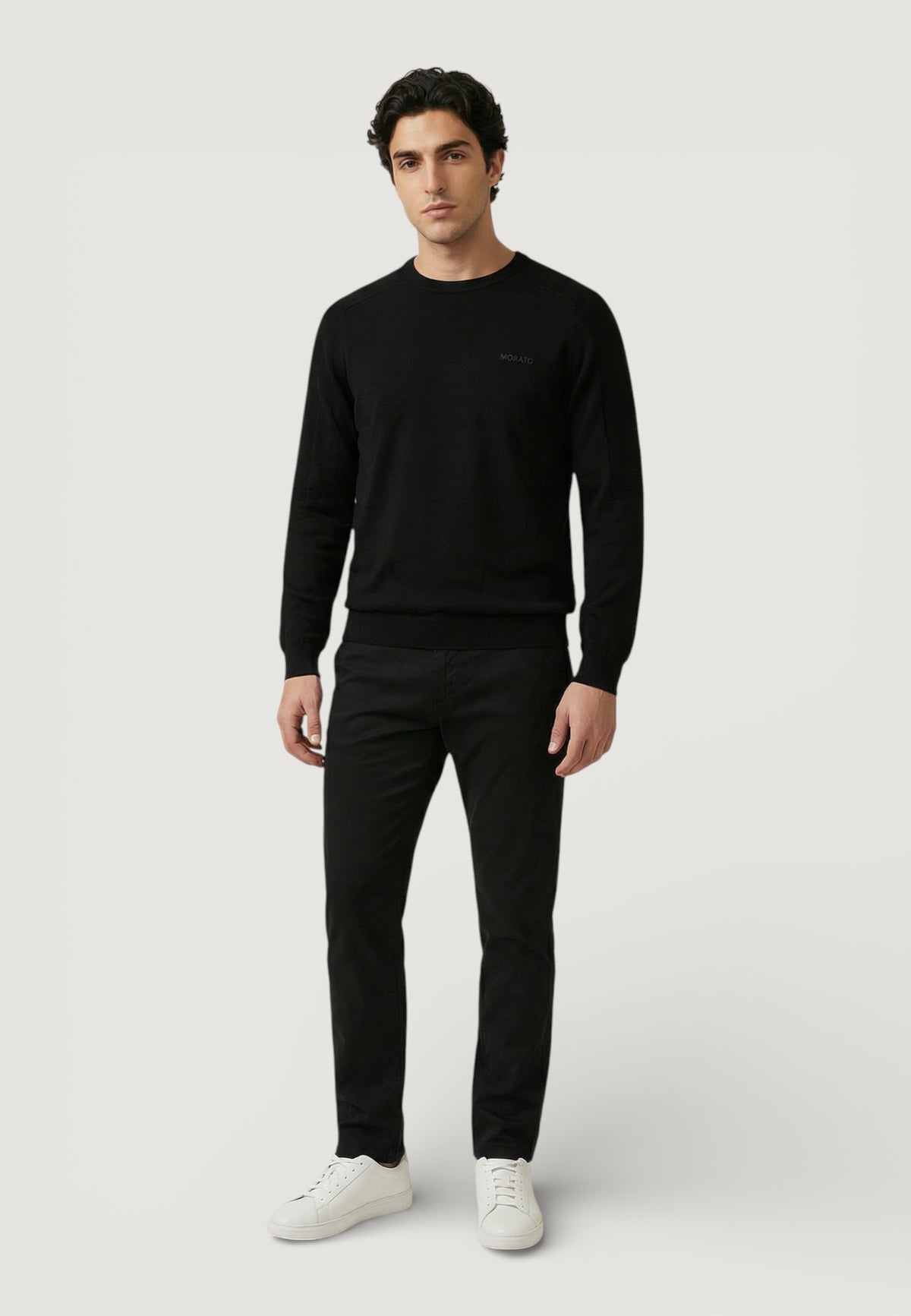 Pantaloni slim Antony Morato MARK SLIM FIT WITH LOGOED RUBBER FLAG