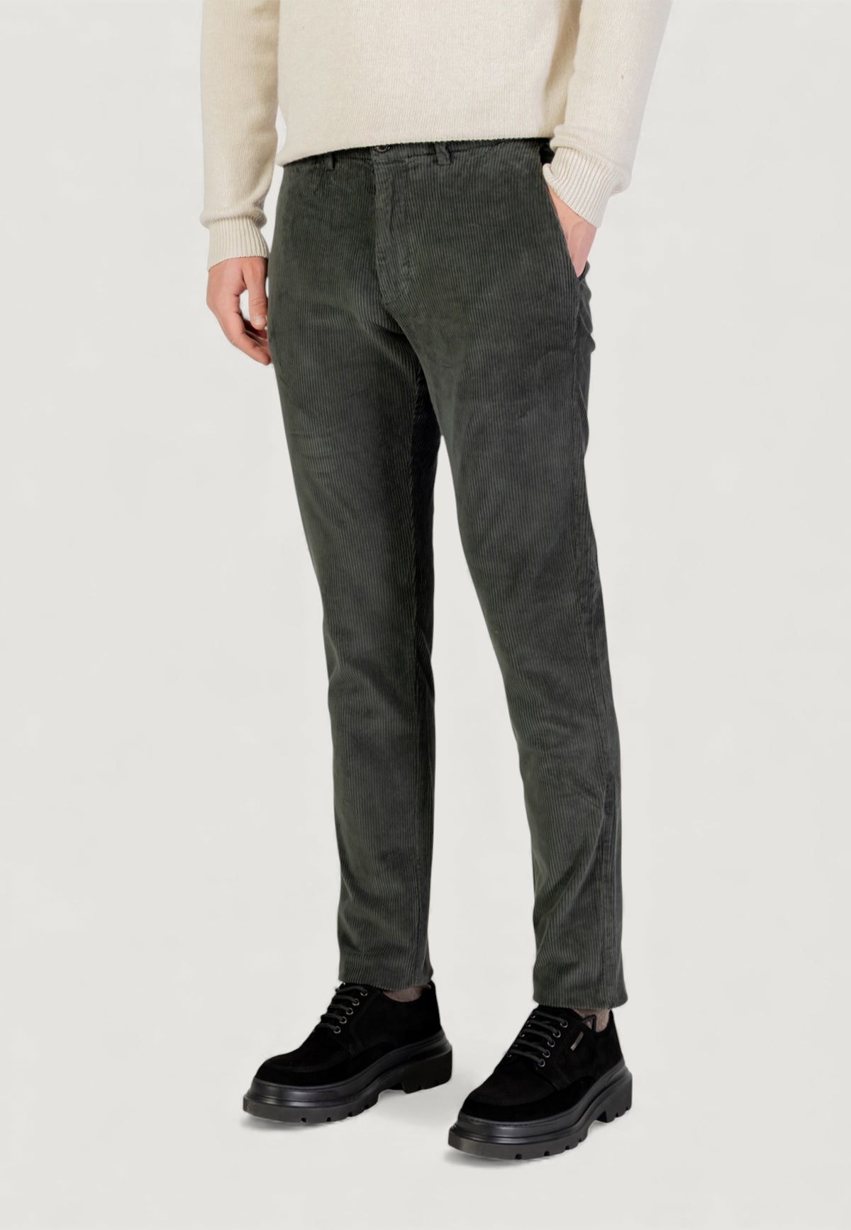 Pantaloni regular / comfort Borghese Velluto - Regular Fit