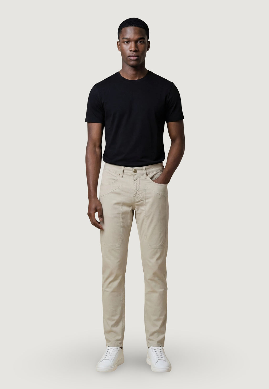 Pantaloni slim Jeckerson JOHN 5 TASCHE TOPPA