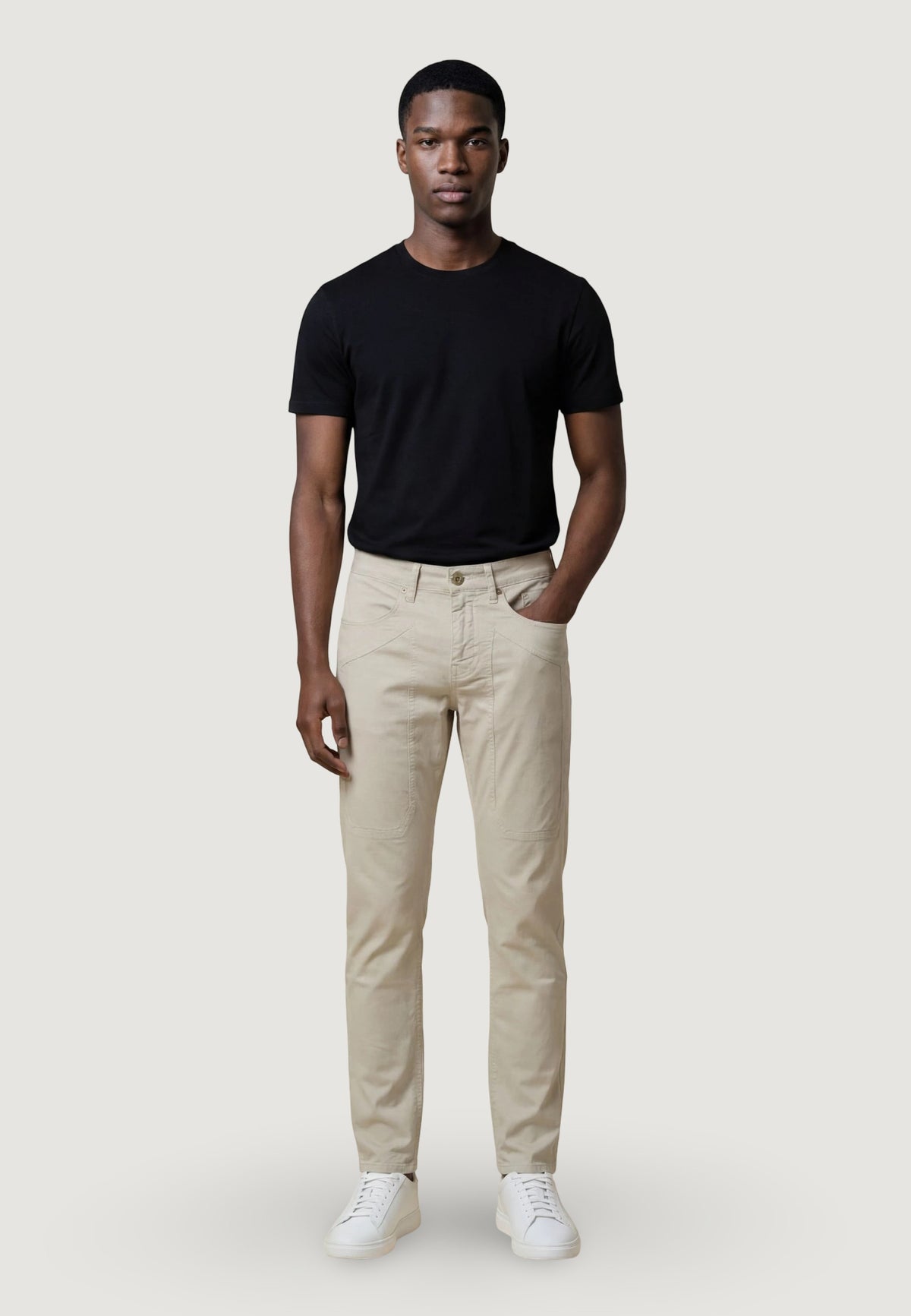 Pantaloni slim Jeckerson JOHN 5 TASCHE TOPPA