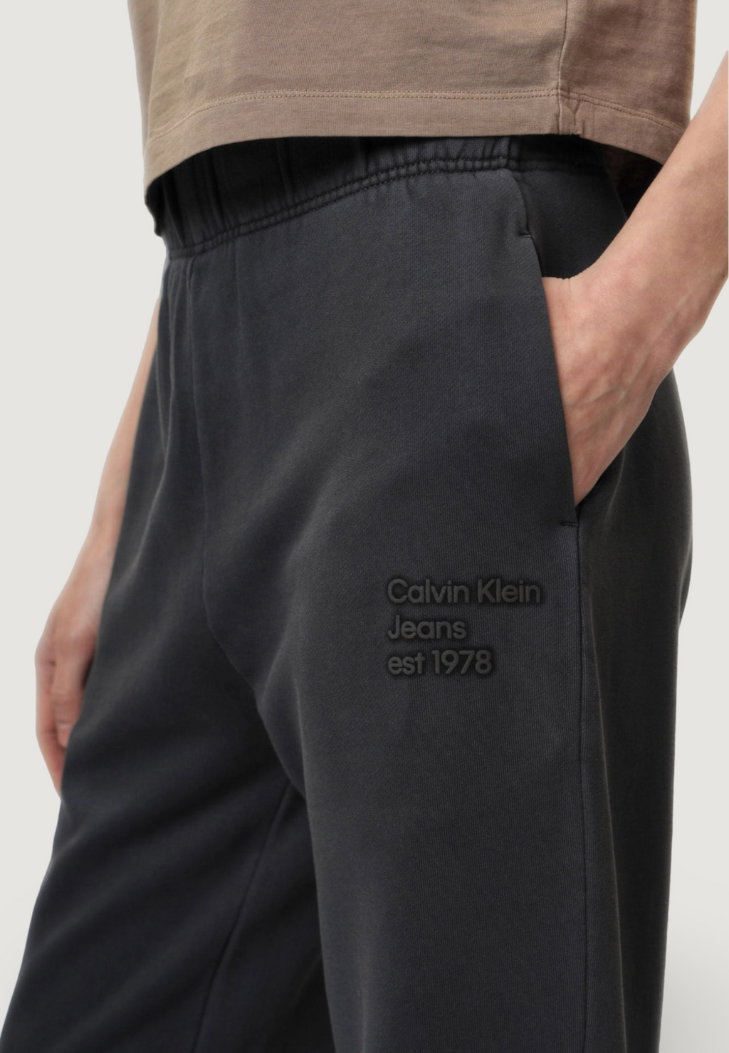 Pantaloni sportivi Calvin Klein Jeans WASHED PUFF PRINT JO