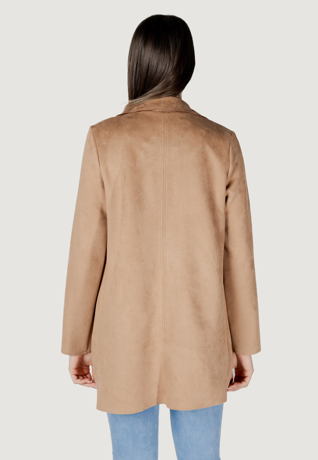 Trench Street One Open Velours Trenchcoat