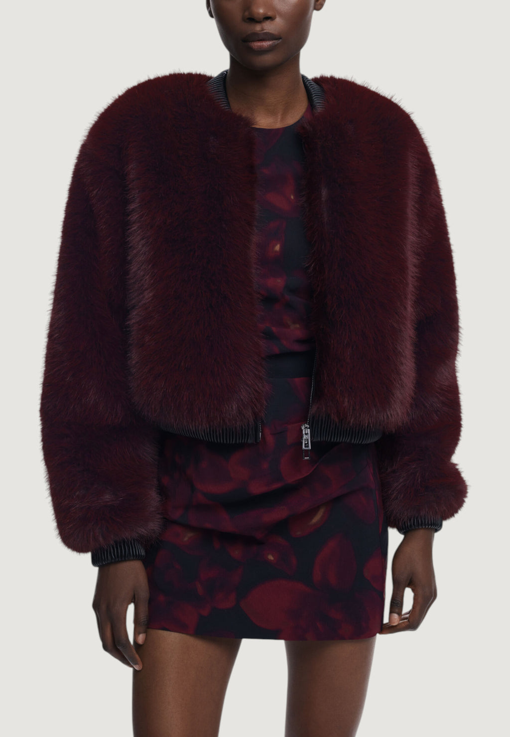 Pelliccia ecologica Desigual CHAQ_RASPBERRY