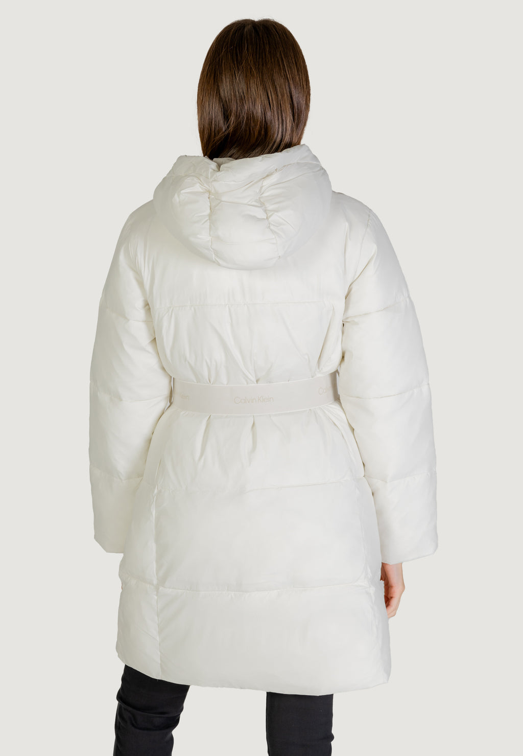 Piumino Calvin Klein Jeans LOGO BELT LONG PUFFER