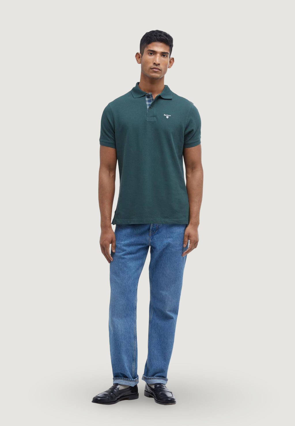 Polo manica corta Barbour TARTAN PIQUE