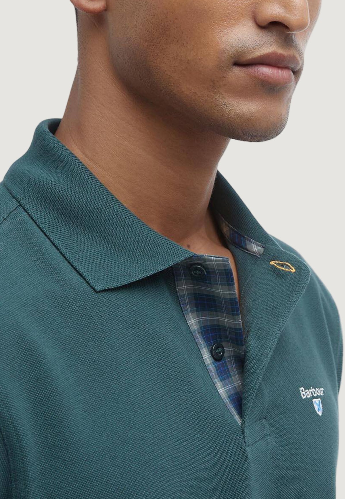 Polo manica corta Barbour TARTAN PIQUE
