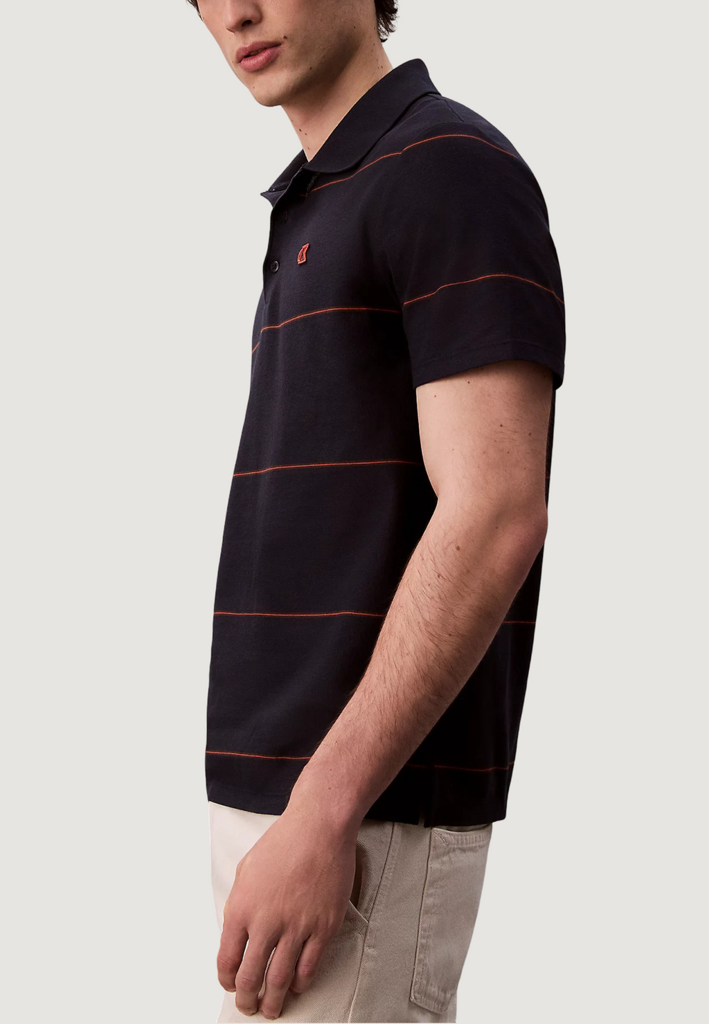 Polo manica corta Calvin Klein Jeans SS CROSS GRAIN STRIP