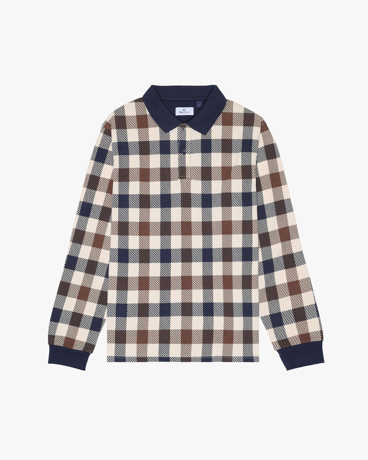 Polo manica lunga Aquascutum Active MACRO ICONIC POLO L/S