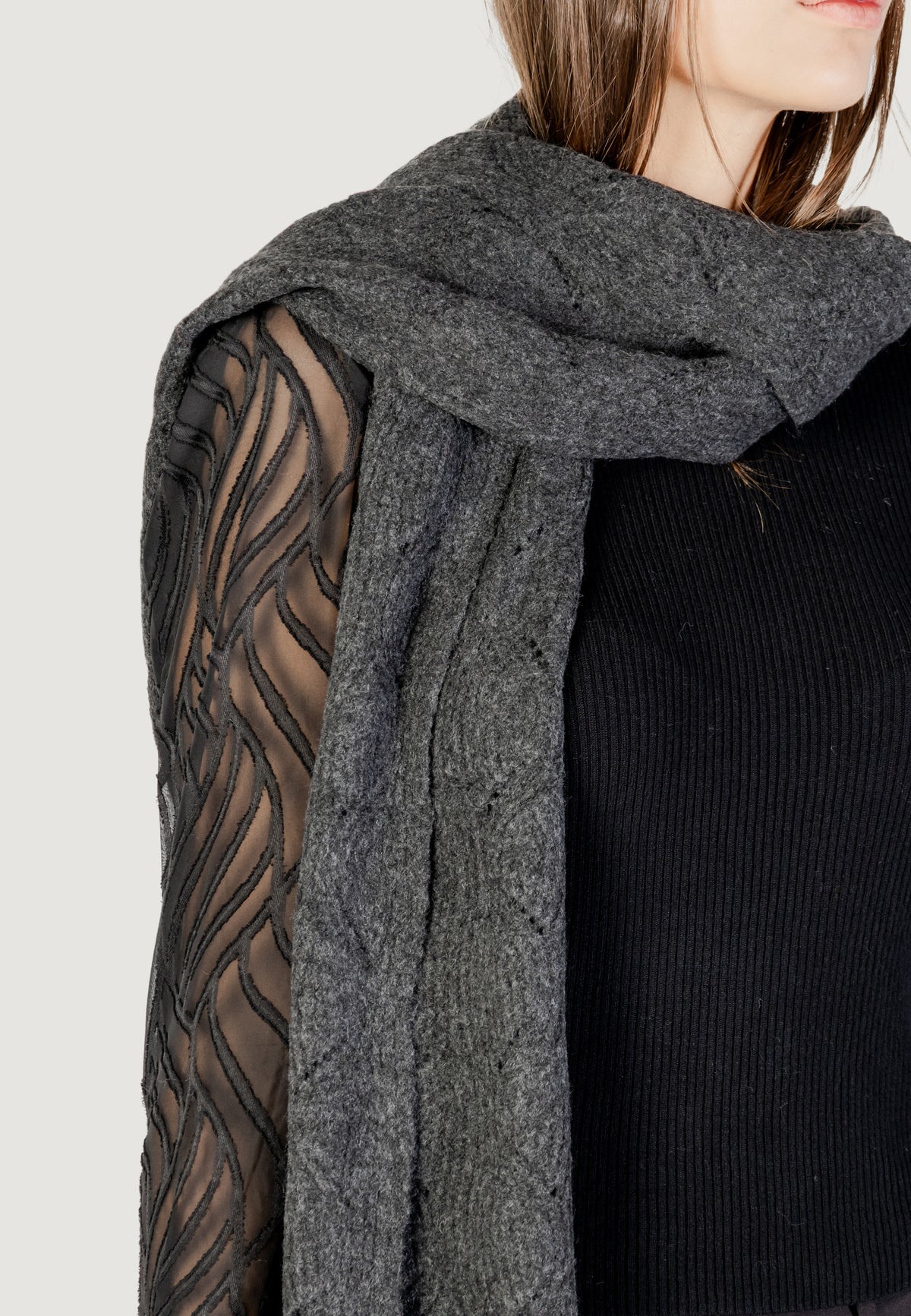 Scarf Only ONLAURORA STRUCTURED KNIT SCARF CC