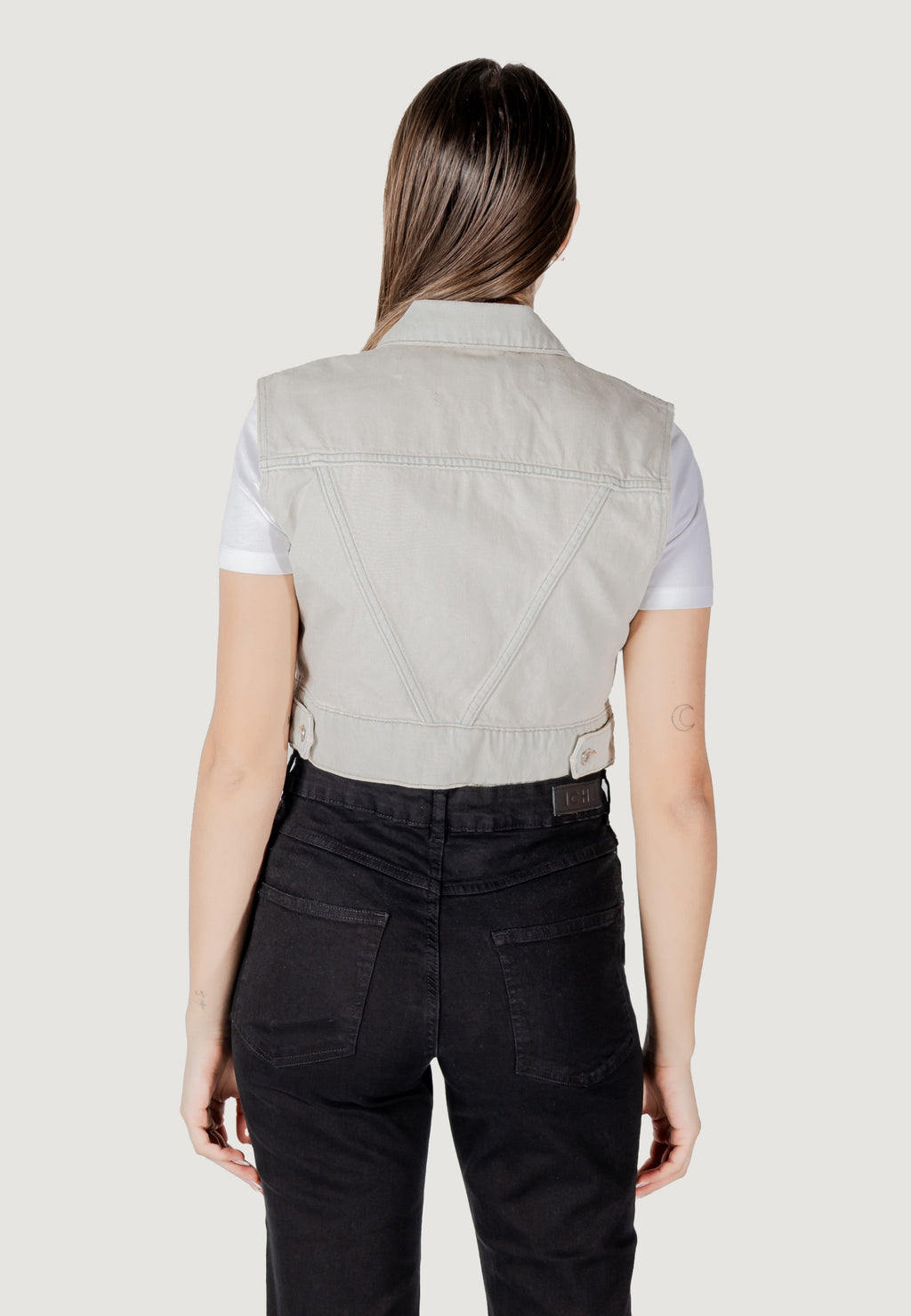 Smanicato Only Onlbeverly Vest Tint Bleach Dnm Red Tai