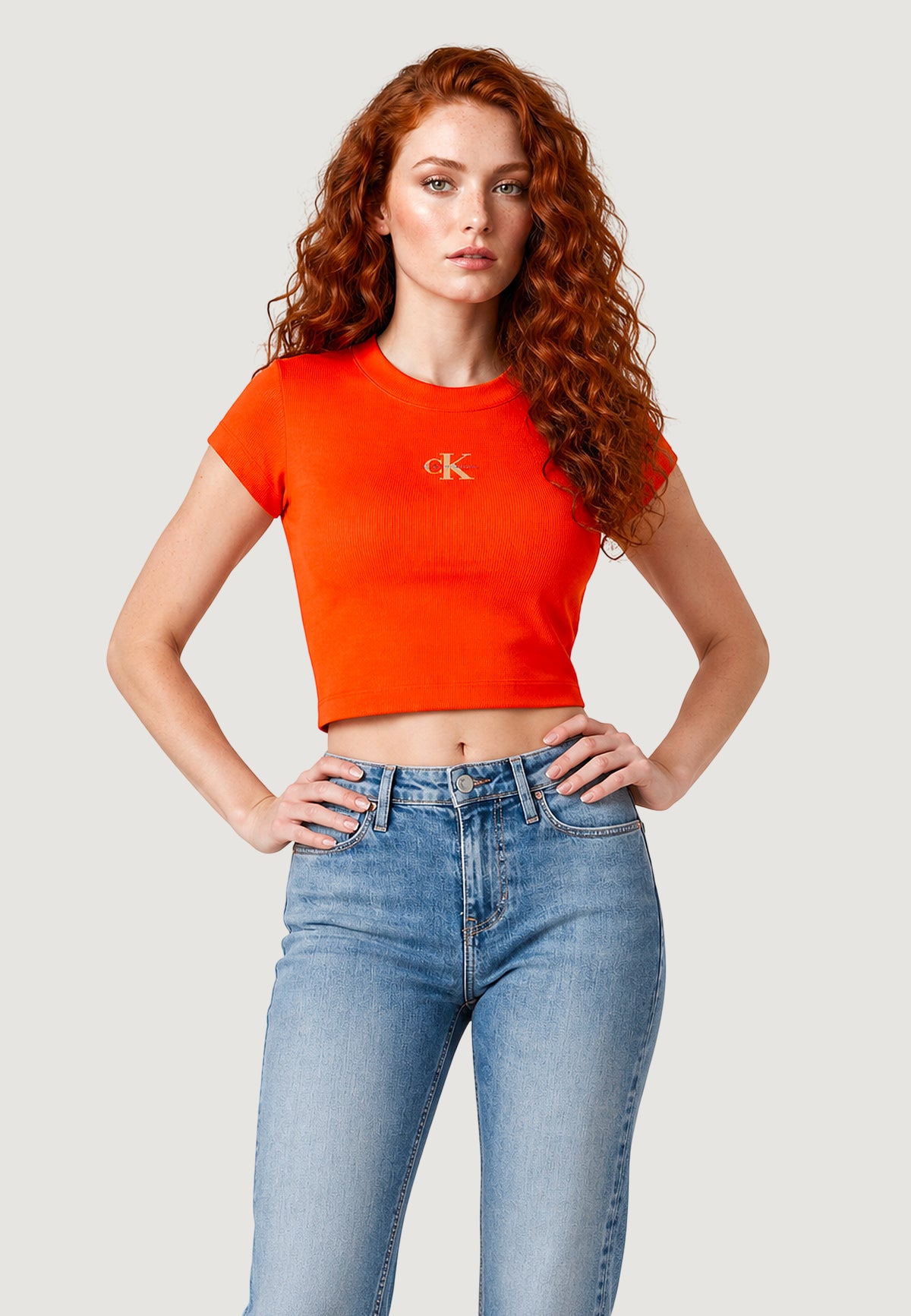 T-shirt Calvin Klein Jeans MONOGRAM BABY TEE