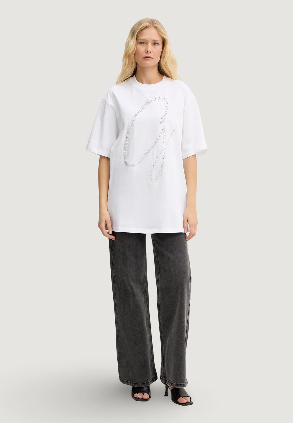 T-shirt Guess SS CN MAXI G STUDS TEE