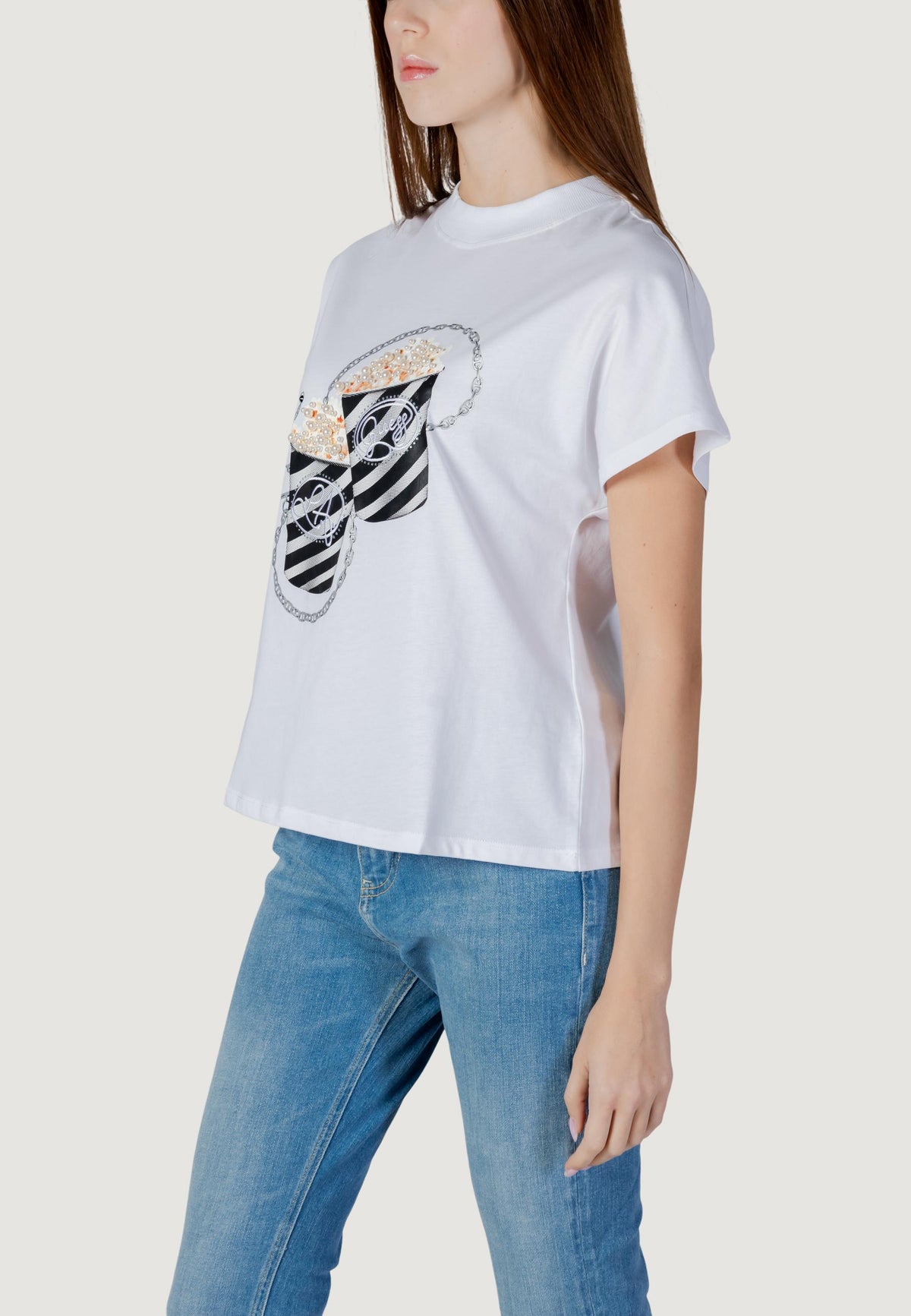 T-shirt Guess SS CN POPCORN TEE