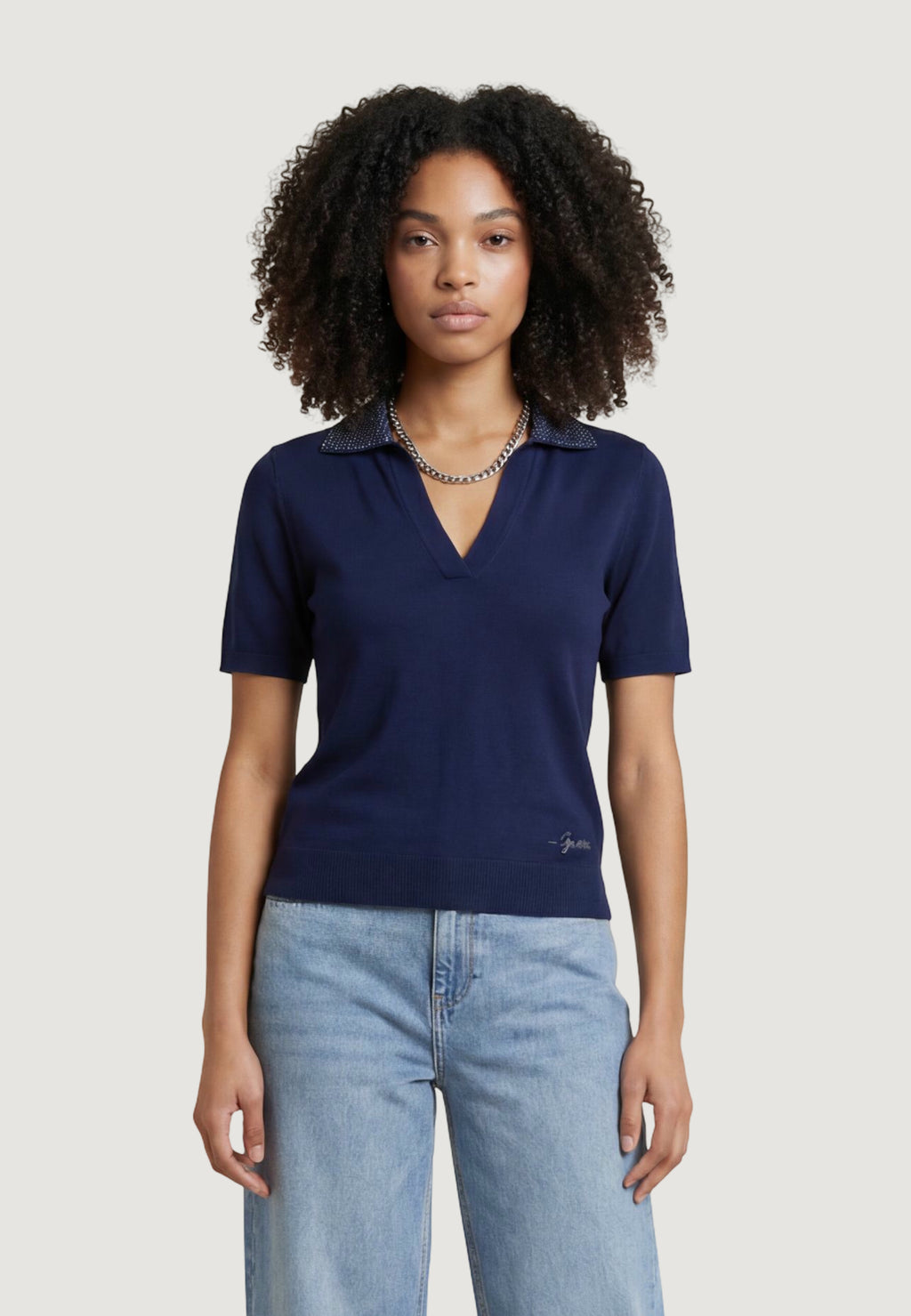 T-shirt Guess SS RHINESTONES POLO STORMI SWT