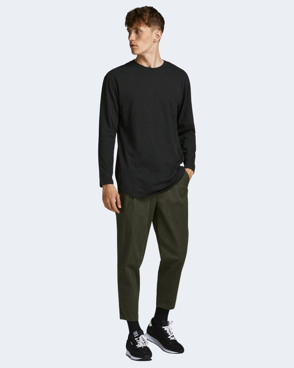 T-shirt Jack Jones JJENOA TEE O-NECK LS NOOS - 12190128