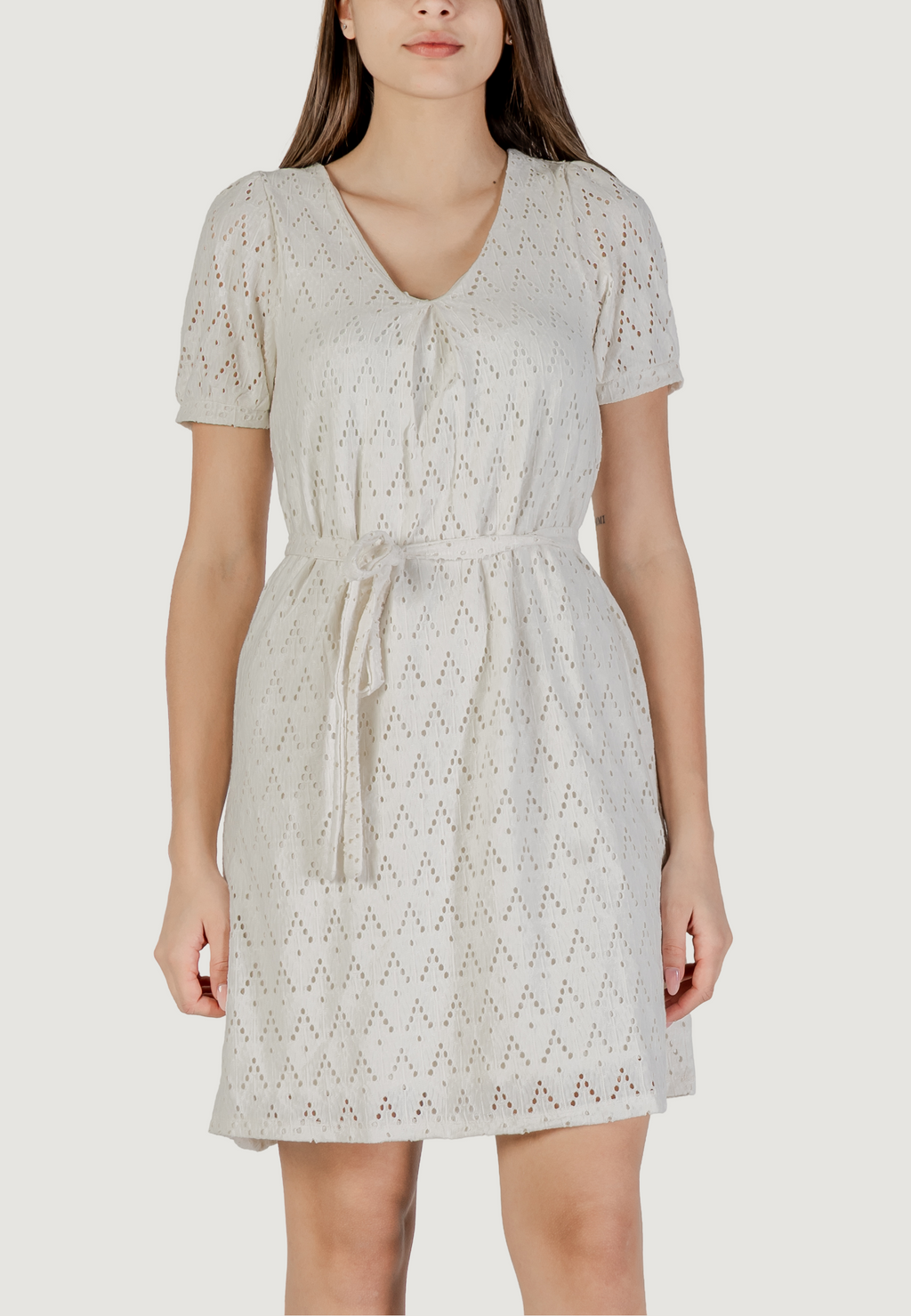 Short dress Vila Clothes Viamalina V-Neck S/S/Pb