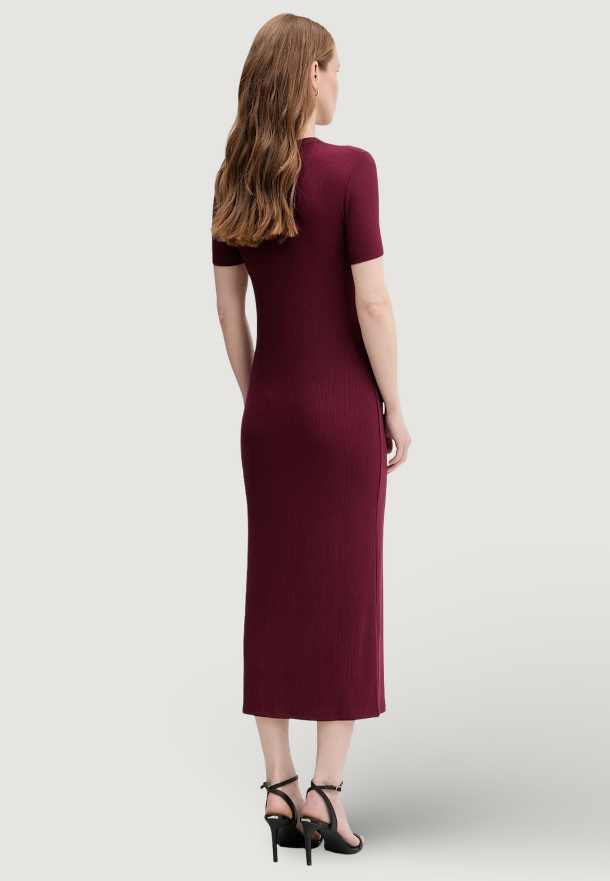 Vestito lungo Calvin Klein Jeans A - MODAL RIB SS DRE