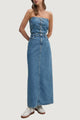 Vestito lungo Calvin Klein Jeans STRAPLESS MAXI
