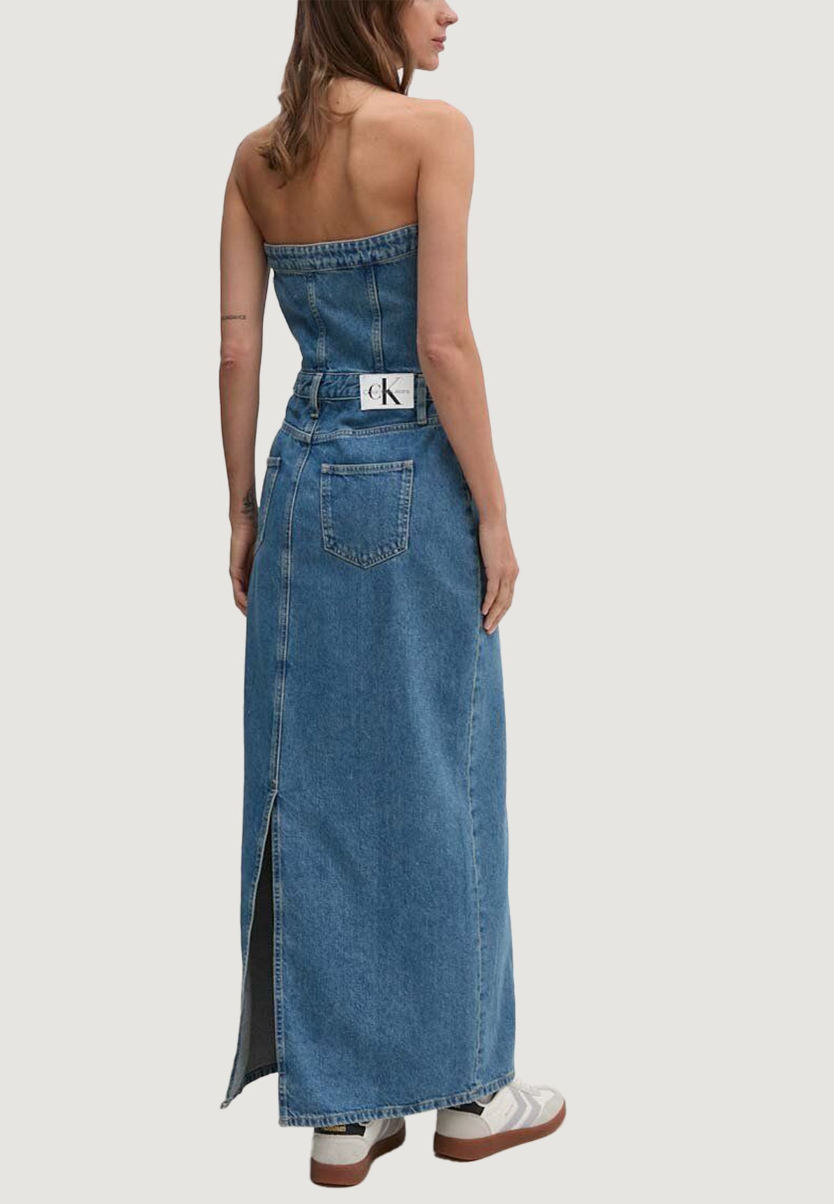 Vestito lungo Calvin Klein Jeans STRAPLESS MAXI