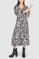 Vestito lungo Jacqueline de Yong JDYCAROLINE L/S MIDI SLIT DRESS WVN