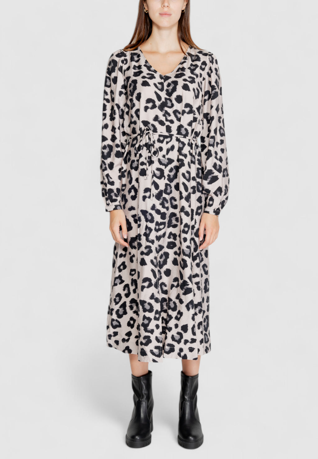 Vestito lungo Jacqueline de Yong JDYCAROLINE L/S MIDI SLIT DRESS WVN