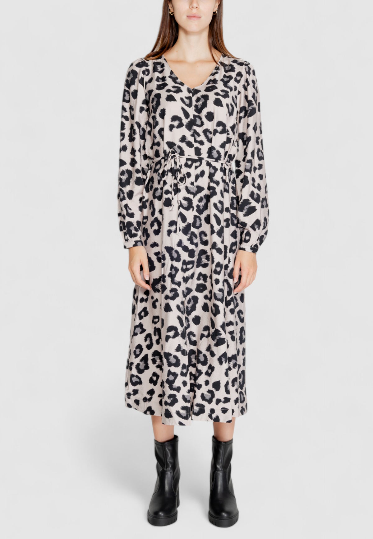Vestito lungo Jacqueline de Yong JDYCAROLINE L/S MIDI SLIT DRESS WVN
