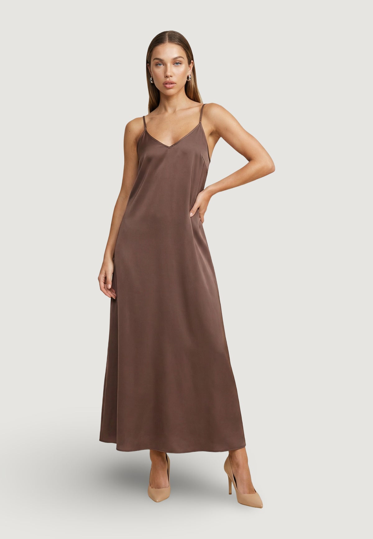 Vestito lungo Only Onlmadeli Oaklyn Strap Long Dress Wvn