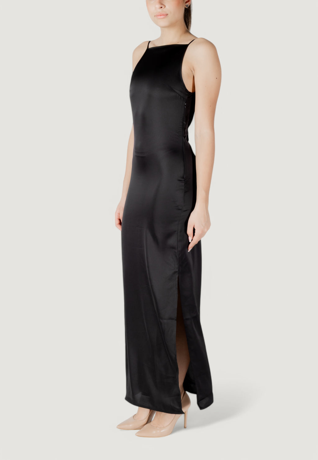 Long dress Only Onlchigo Life Strap Satin Maxi Wvn