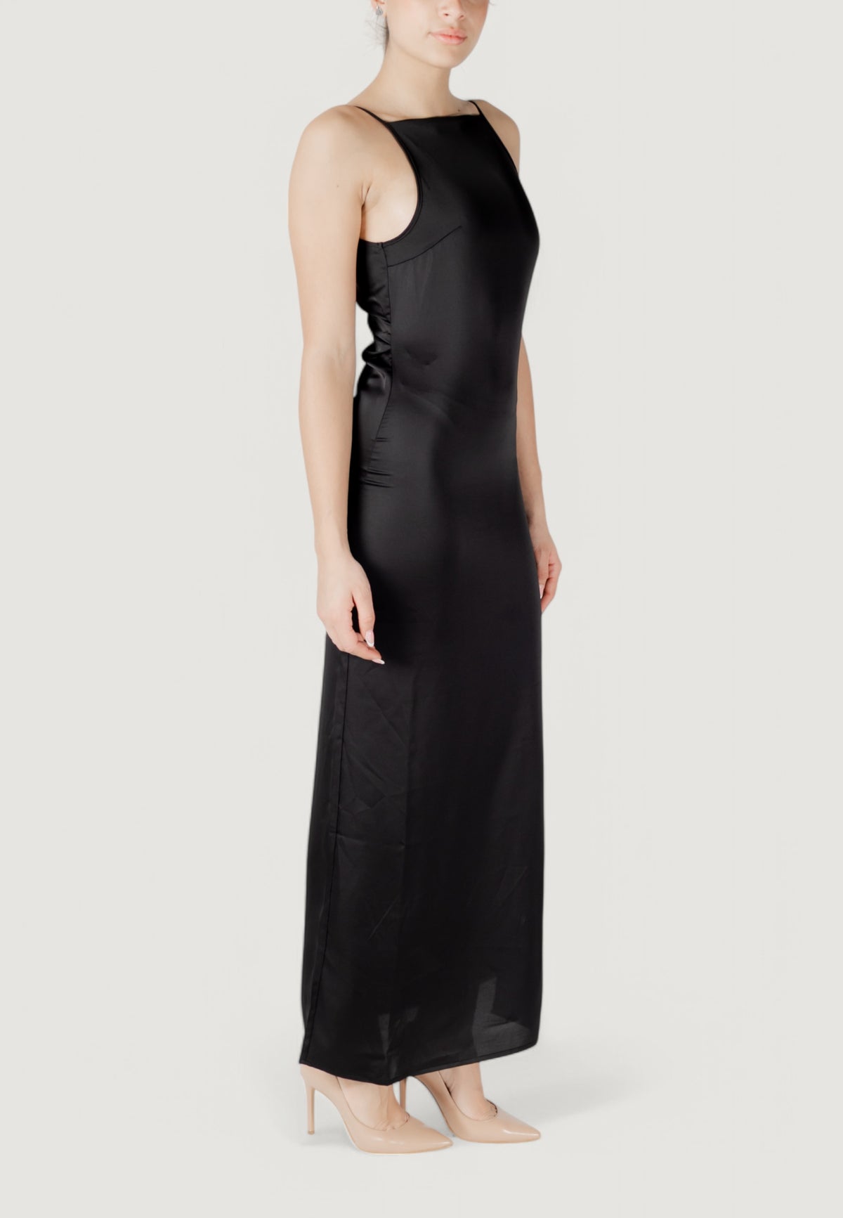 Long dress Only Onlchigo Life Strap Satin Maxi Wvn