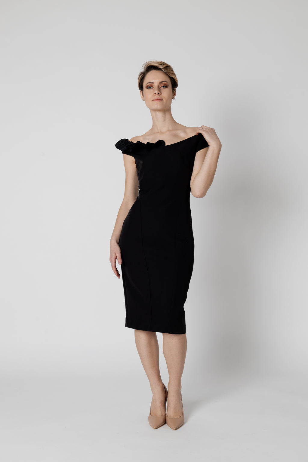 Vestito midi Sandro Ferrone S23XBDBIMBA